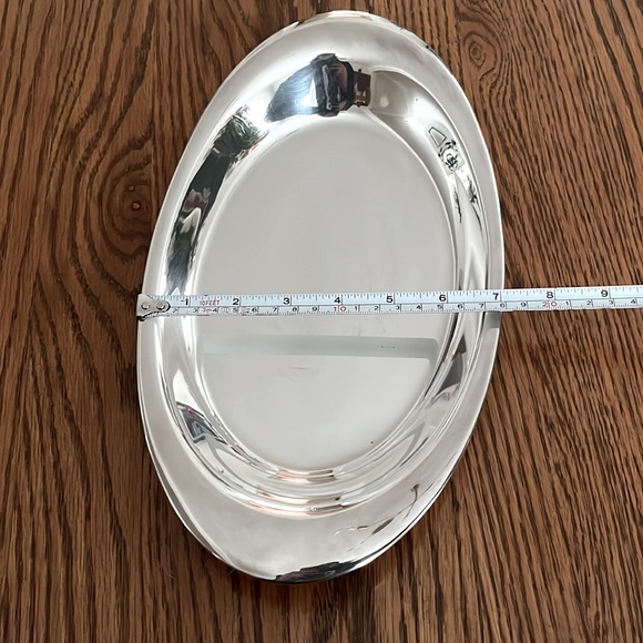 Vintage Oneida 1950s Silver Plated Oval Dinner Bread Tray 50s, 13” - Picture 7 of 7